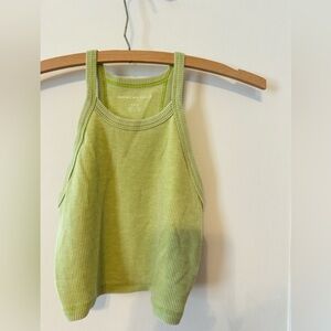 American Eagle Lime Ribbed Tank Top